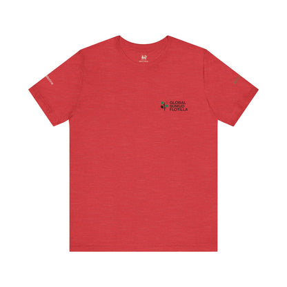 🩶 GLOBAL SUMUD FLOTILLA — RESISTANCE EDITION | Unisex Jersey Short Sleeve T-Shirt, Thought-Provoking Apparel