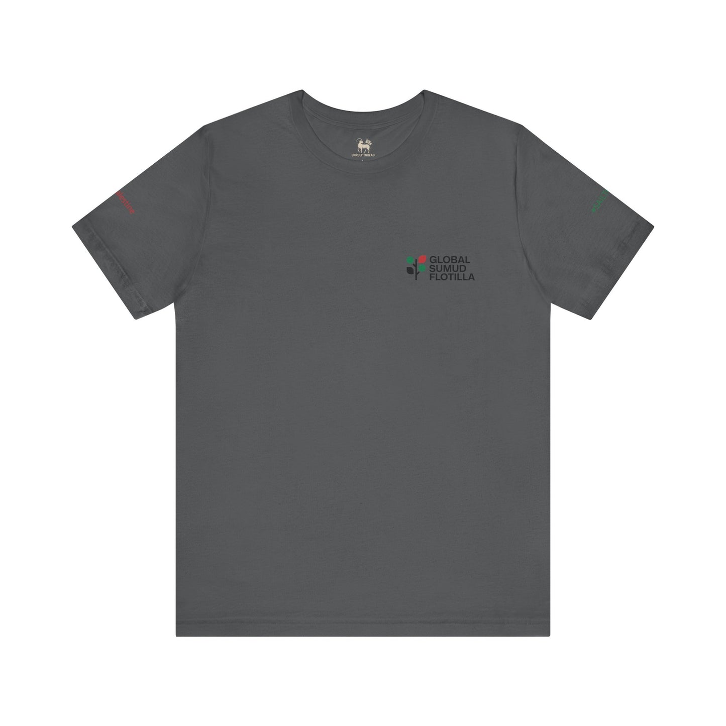 🩶 GLOBAL SUMUD FLOTILLA — RESISTANCE EDITION | Unisex Jersey Short Sleeve T-Shirt, Thought-Provoking Apparel